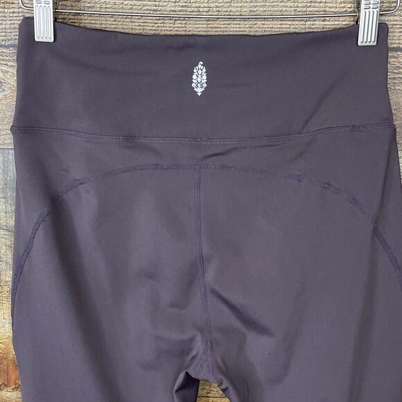 Free People Movement Freeform Ruched Leggings High Rise Mocha Brown Size Medium - Picture 5 of 11